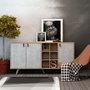 Hanah Home Prilika Consola Roble y Blanco